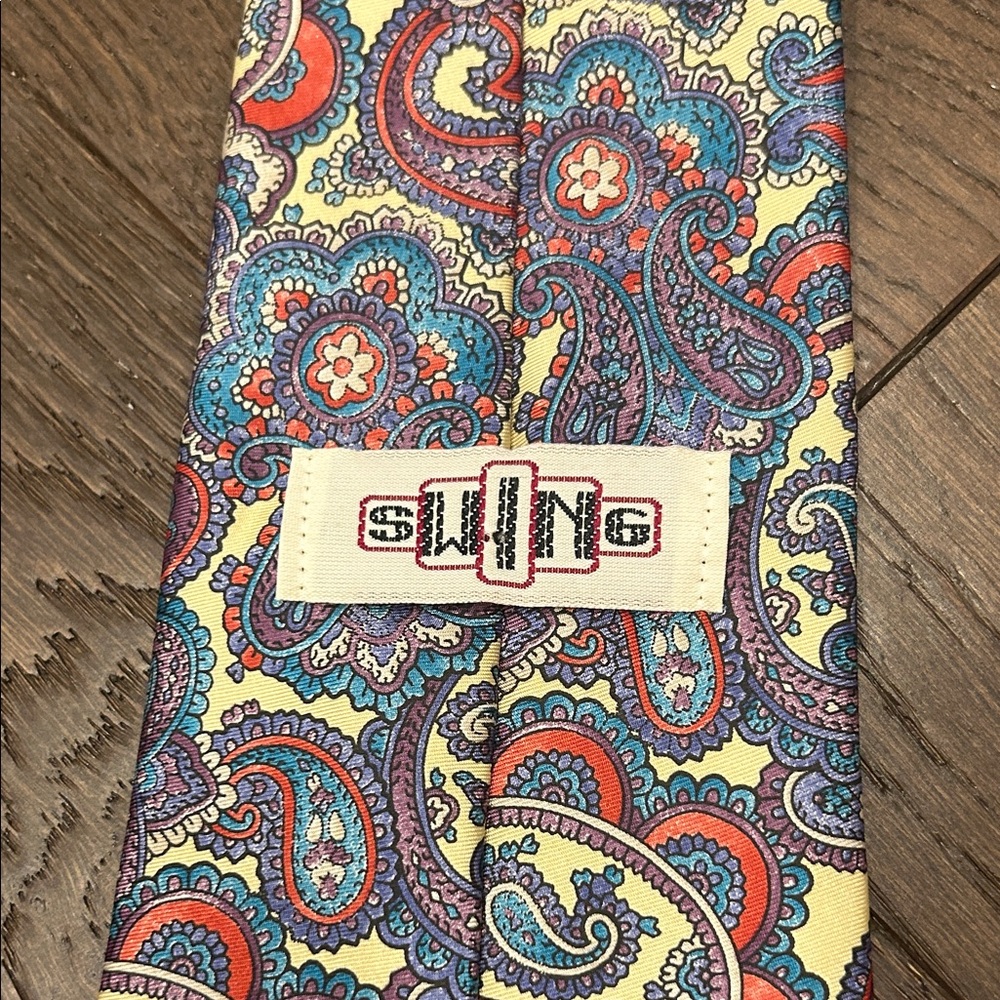 Vintage Swing Silk Paisley Tie
